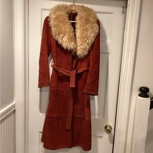 Women’s vintage suede coat